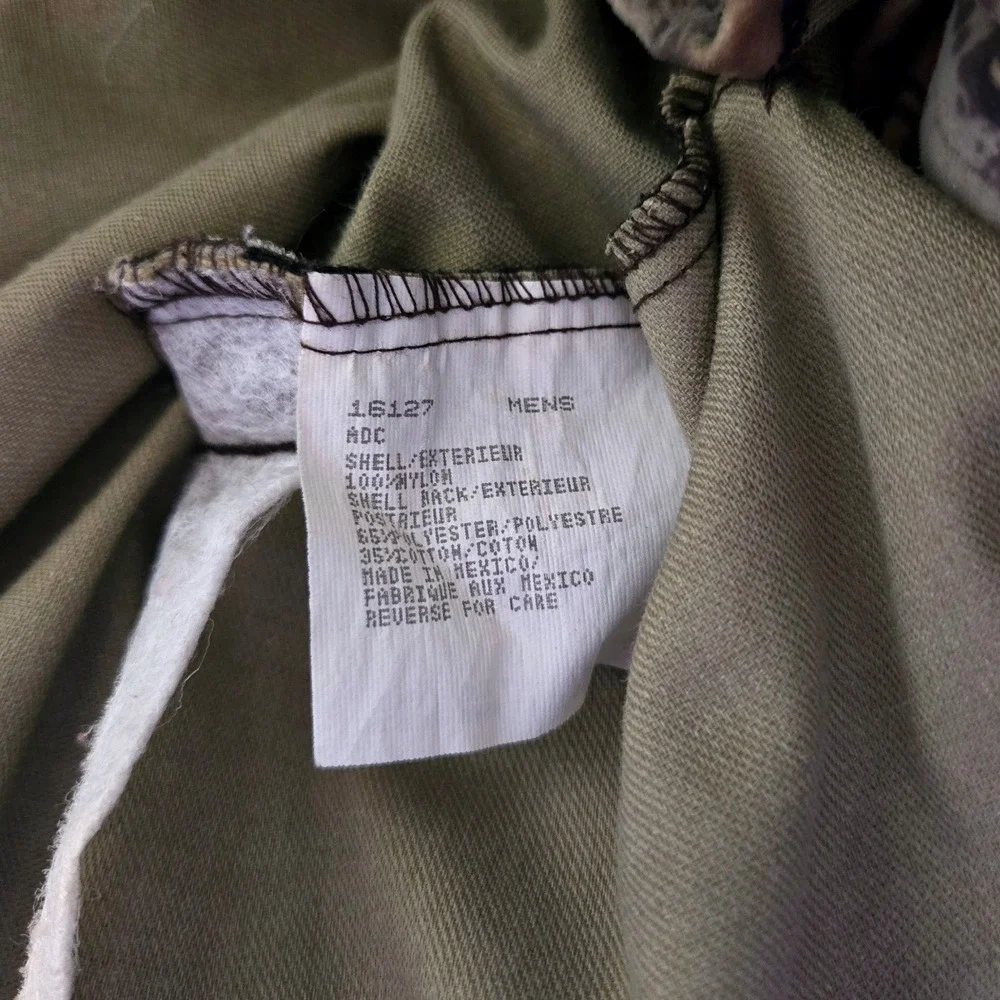 Woolrich Advantage Camo Jacket Mens 2XL Full Zip Bomber Outdoor Hunting Unlined‎